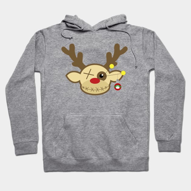 VooDoo Reindeer Head Hoodie by StaceyJean